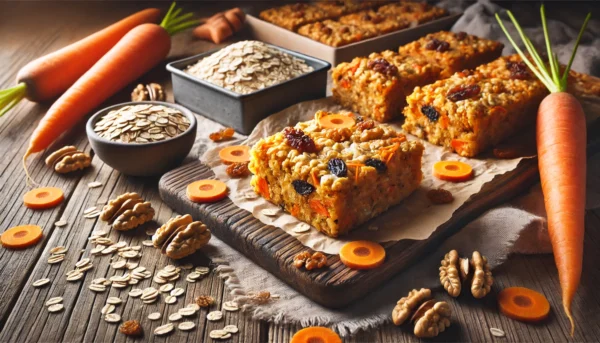 Carrot Cake Baked Oatmeal Breakfast Bars Recipe