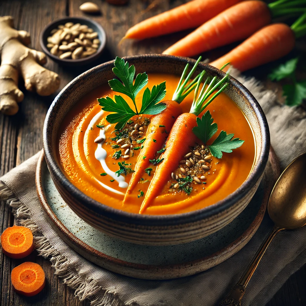 Carrot Ginger Soup and Its Nutritional Information