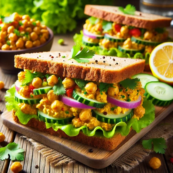 Curried Chickpea Salad Sandwiches Recipe