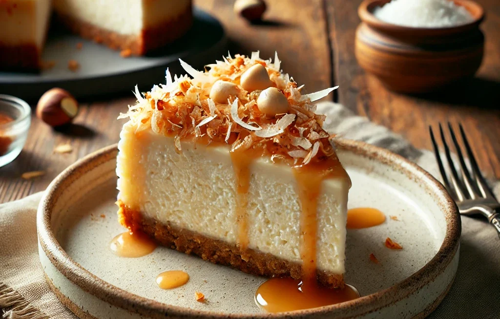 Coconut Cheesecake with Macadamia Nut Crust Recipe and Its Nutritional Information