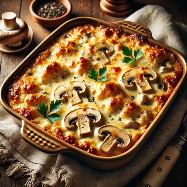 Creamy Chicken and Mushroom Casserole Recipe and Its Nutritional Information