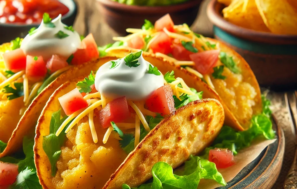 Crispy Potato Tacos Recipes and Its Nutritional Information