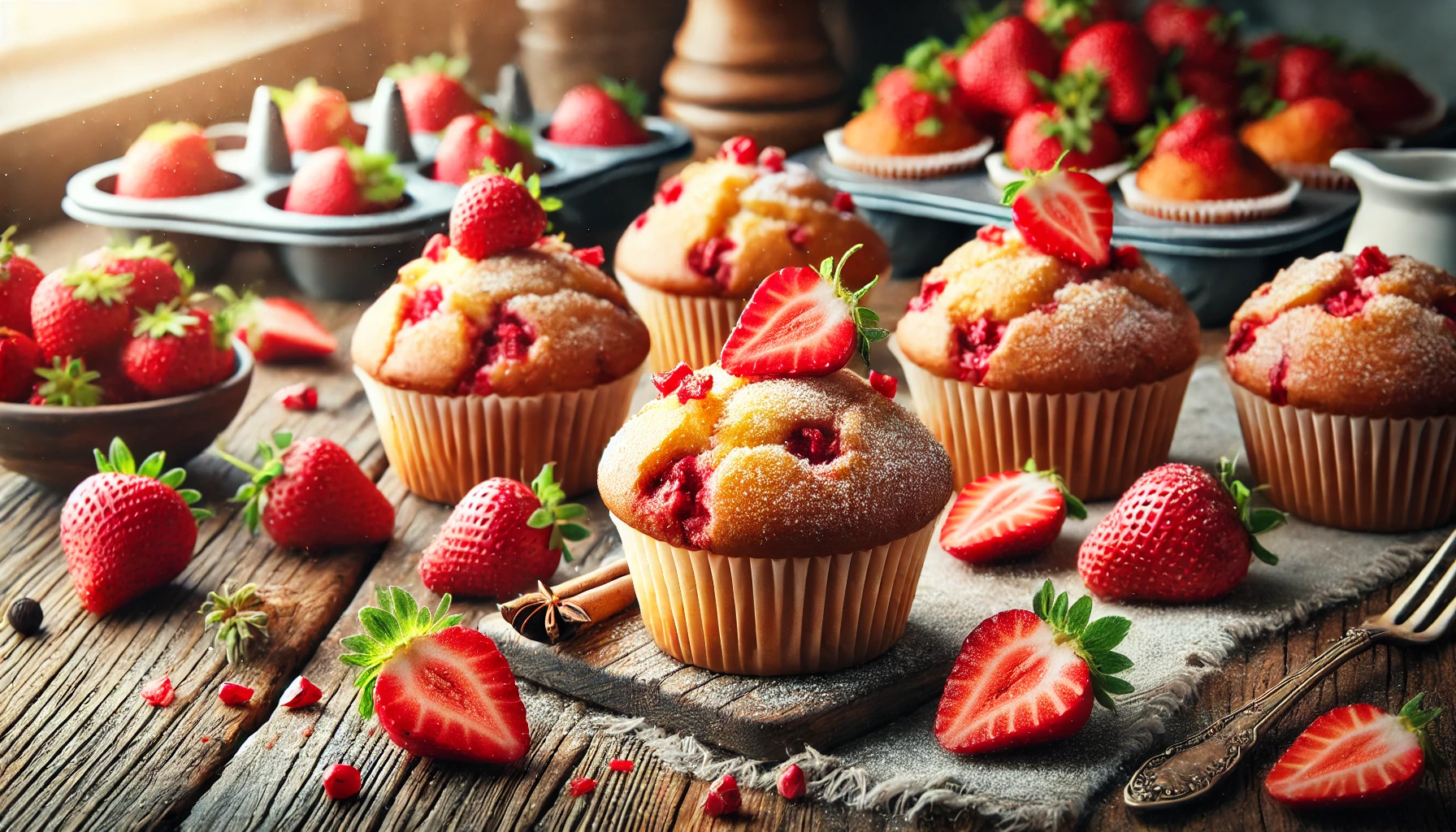 Fresh Strawberry Muffins Recipe