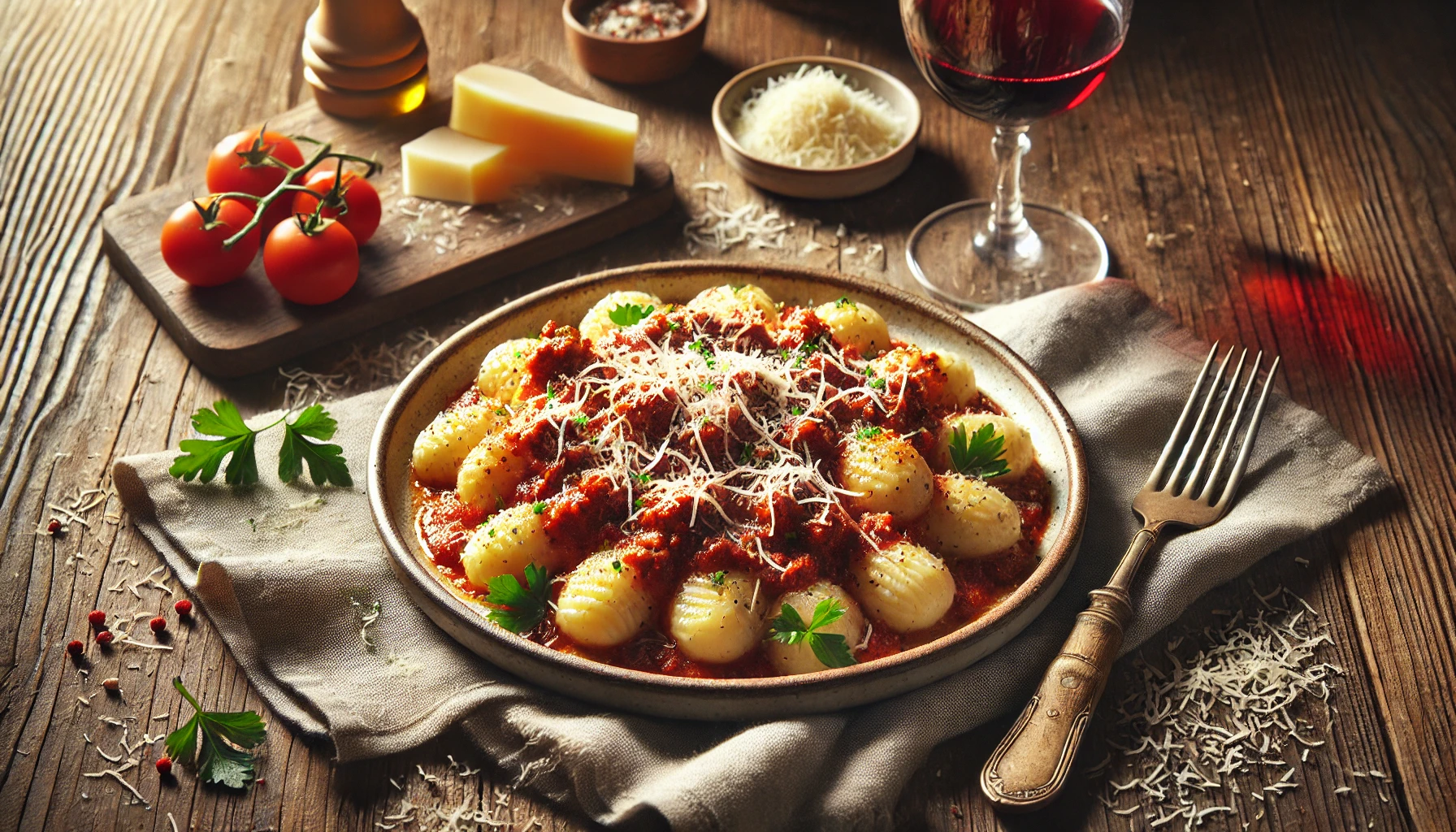 Gnocchi with Meat Sauce Recipe