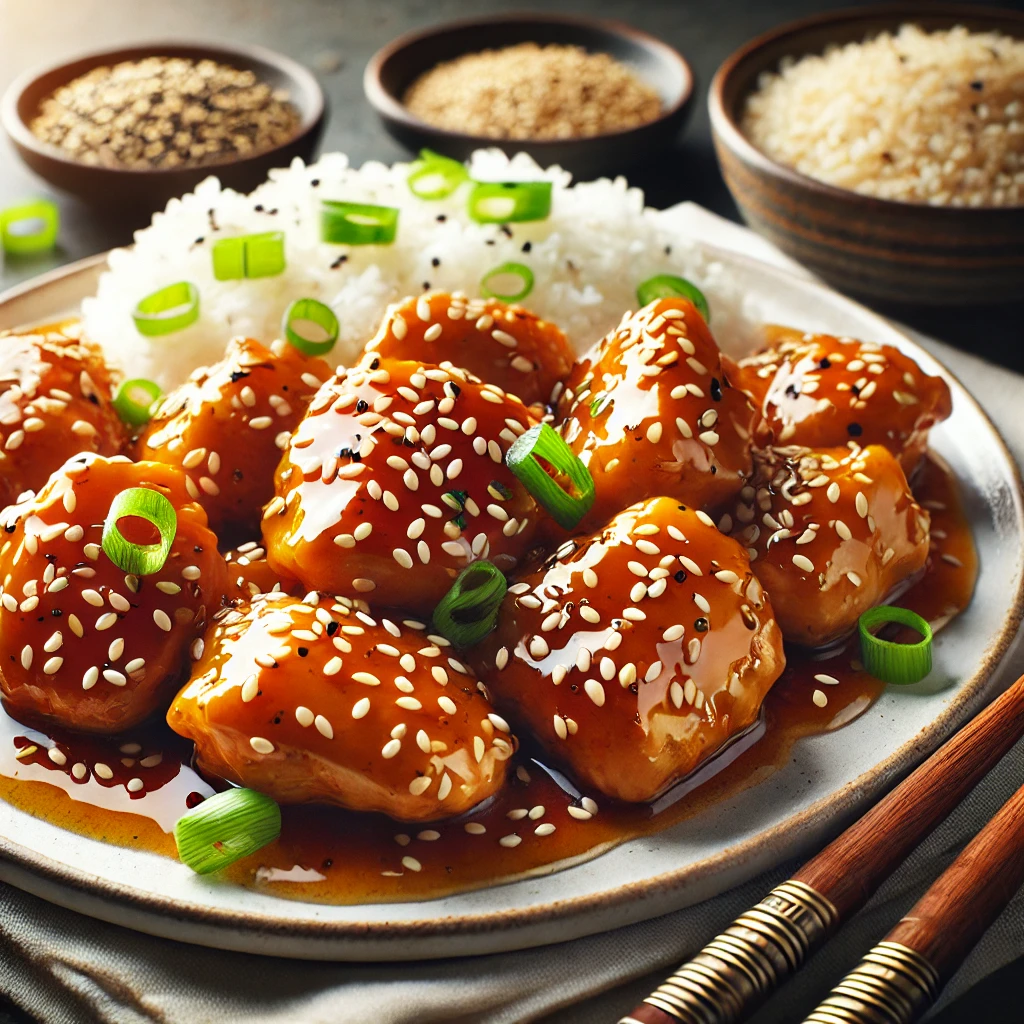 Honey sesame chicken and its nutritional information