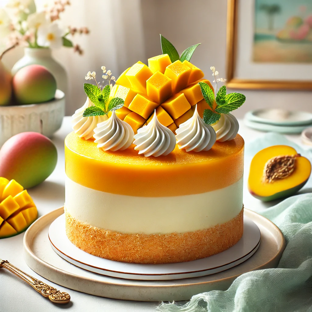 Mango Mousse Cake Recipe and Its Nutritional Information