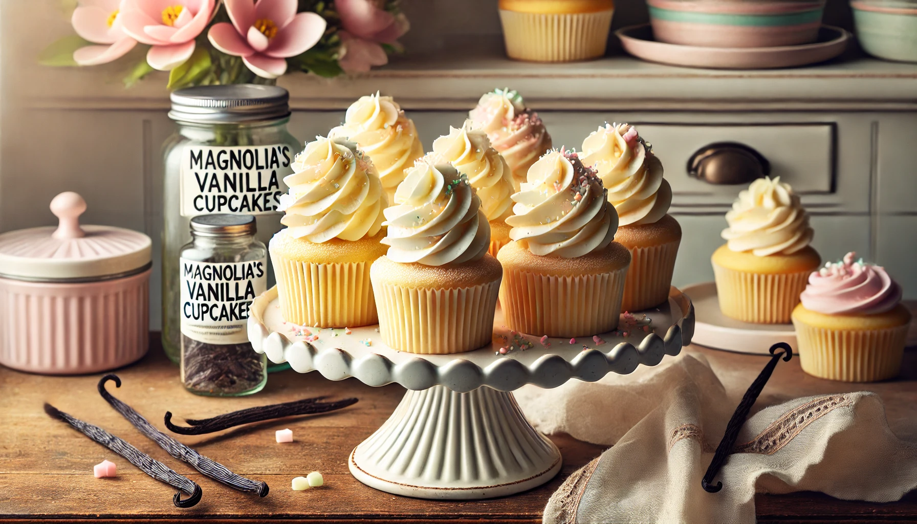 Magnolia Vanilla Cupcake Recipe