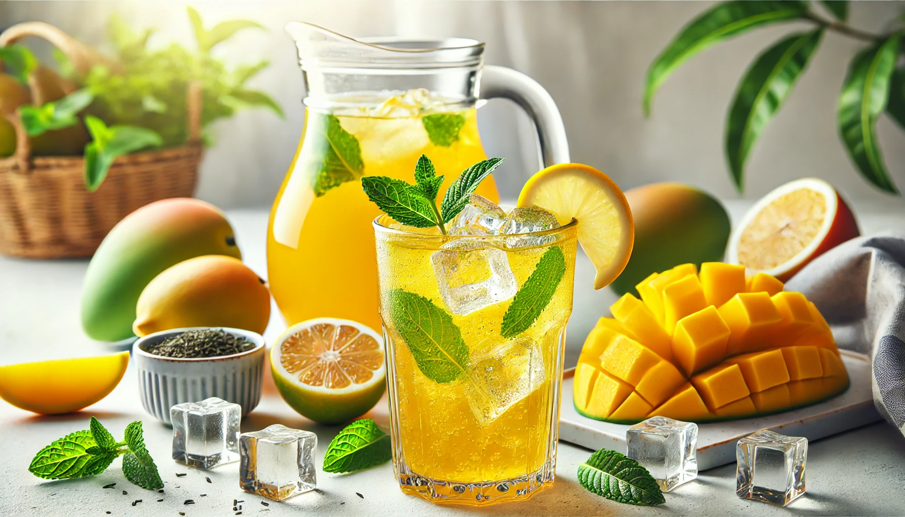 Mango Green Tea Lemonade Recipe and Its Nutritional Information