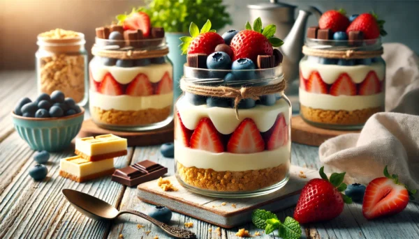 No-Bake Cheesecakes recipe in a Jar