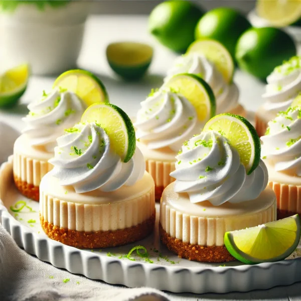 No-Bake Mini Key Lime Cheesecakes