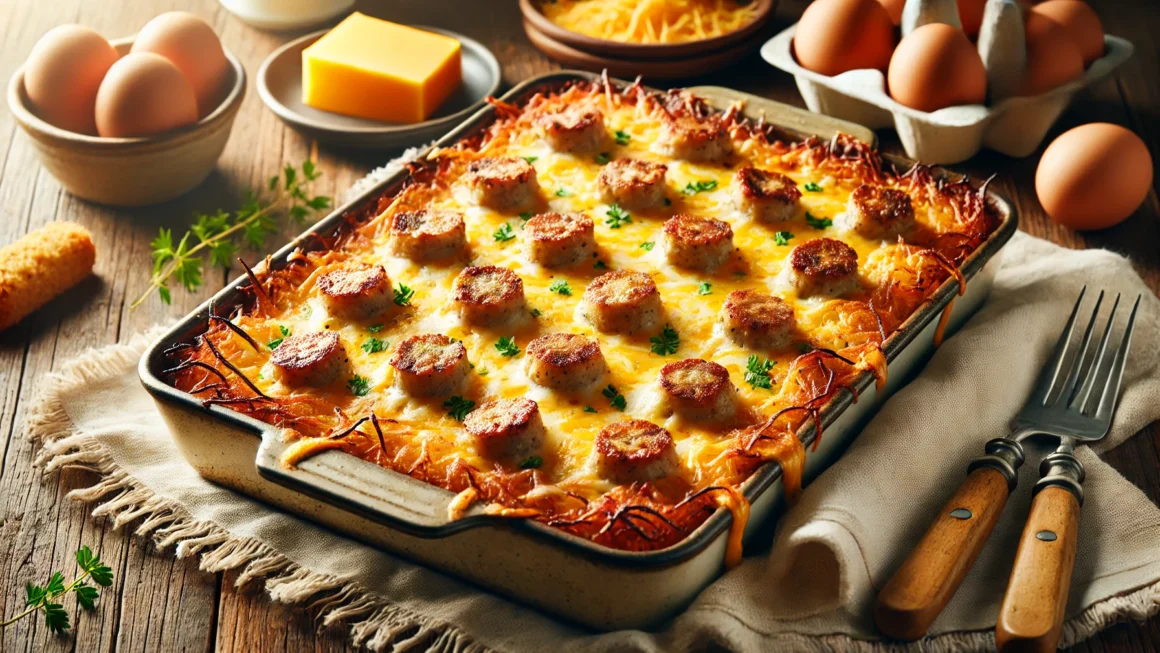 Sausage Hash Brown Breakfast Casserole Recipe and Its Nutritional Information