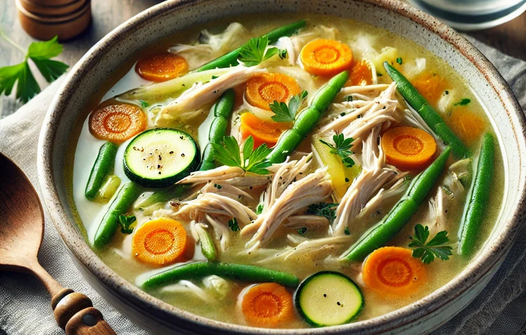 Spring Chicken Vegetable Soup Recipe and Its Nutritional Information