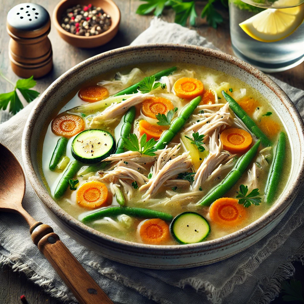 Spring Chicken Vegetable Soup Recipe and Its Nutritional Information