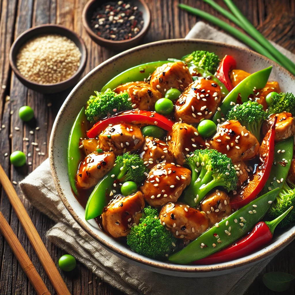 Teriyaki Chicken Stir-Fry Recipe and Its Nutritional Information