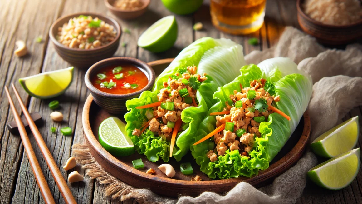 Thai Chicken Lettuce Wraps Recipe and Its Nutritional Information