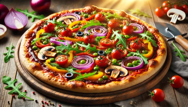 Vegan BBQ Veggie Pizza Recipe and Its Nutritional Information