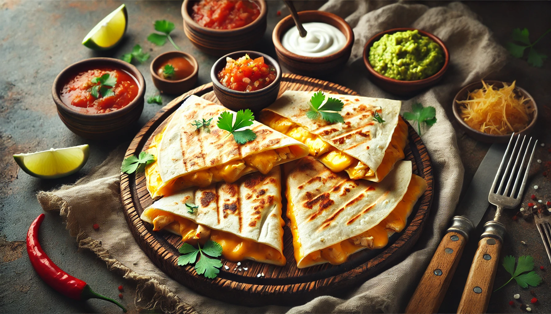 cheesy chicken quesadillas recipe