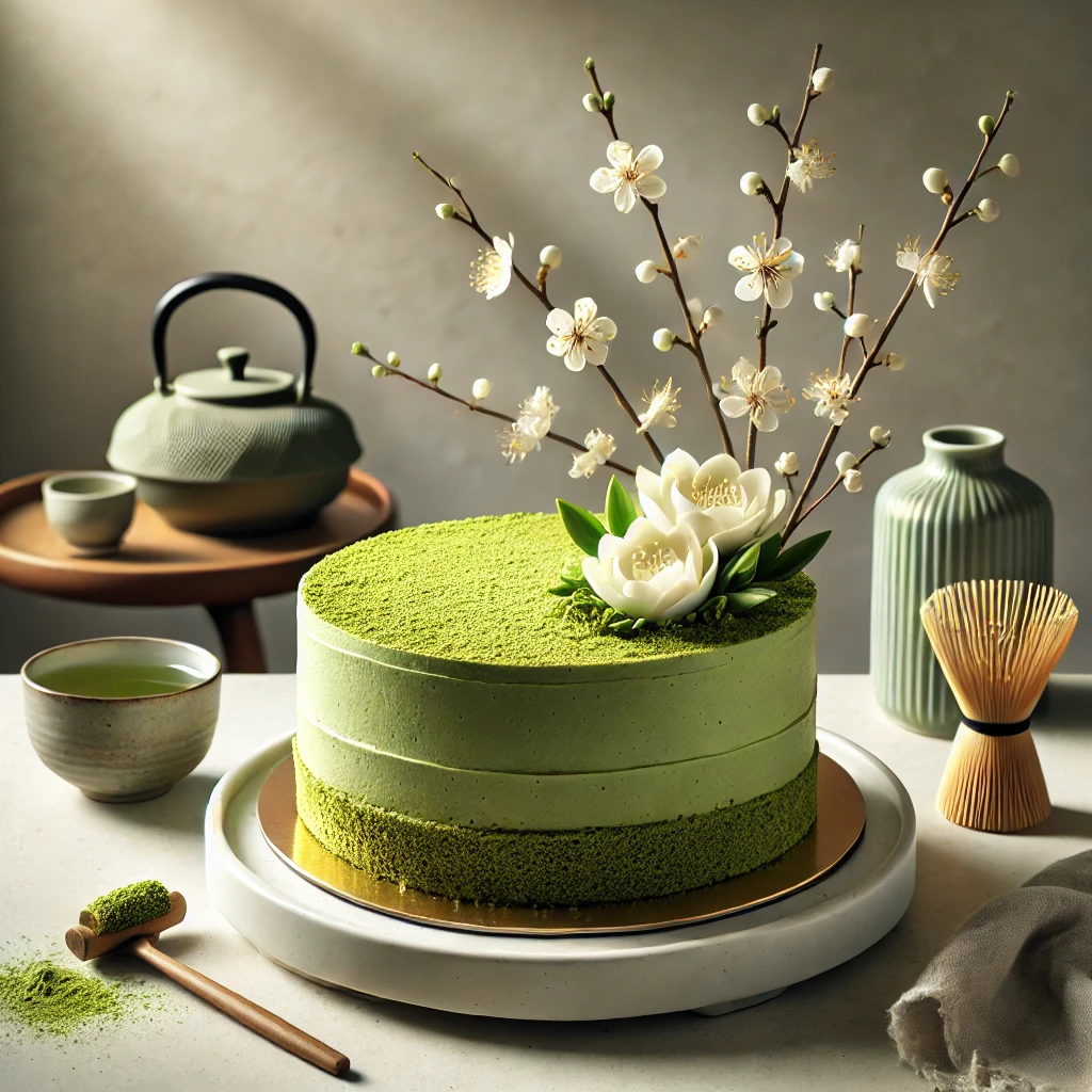 How to Make Matcha Green Tea Cake Recipe and Its Nutritional Information