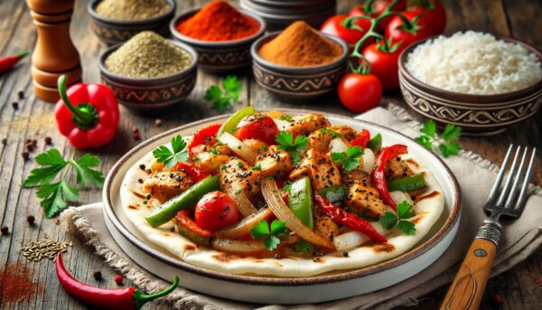 Chicken Shawarma Stir-fry (Lebanon/Arabian Peninsula) and Its Nutritional Information