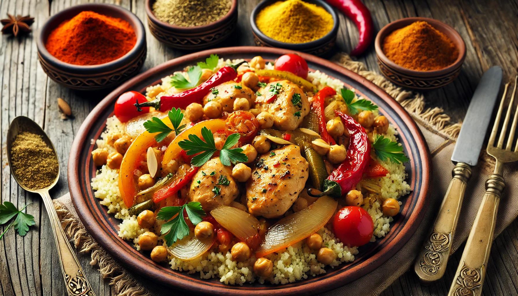 Chicken and Couscous Stir-fry (Morocco) and Its Nutritional Information