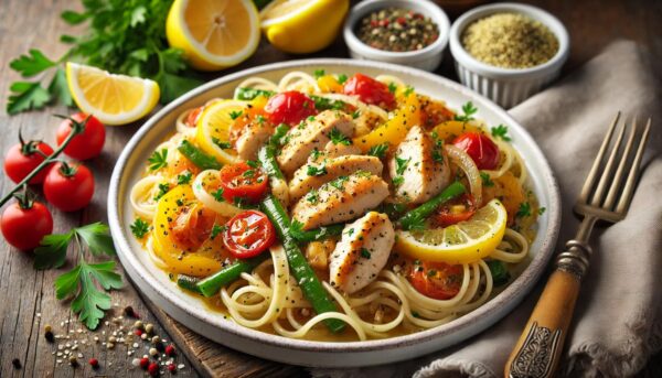 Lemon Herb Chicken Stir-fry (USA) and Its Nutritional Information