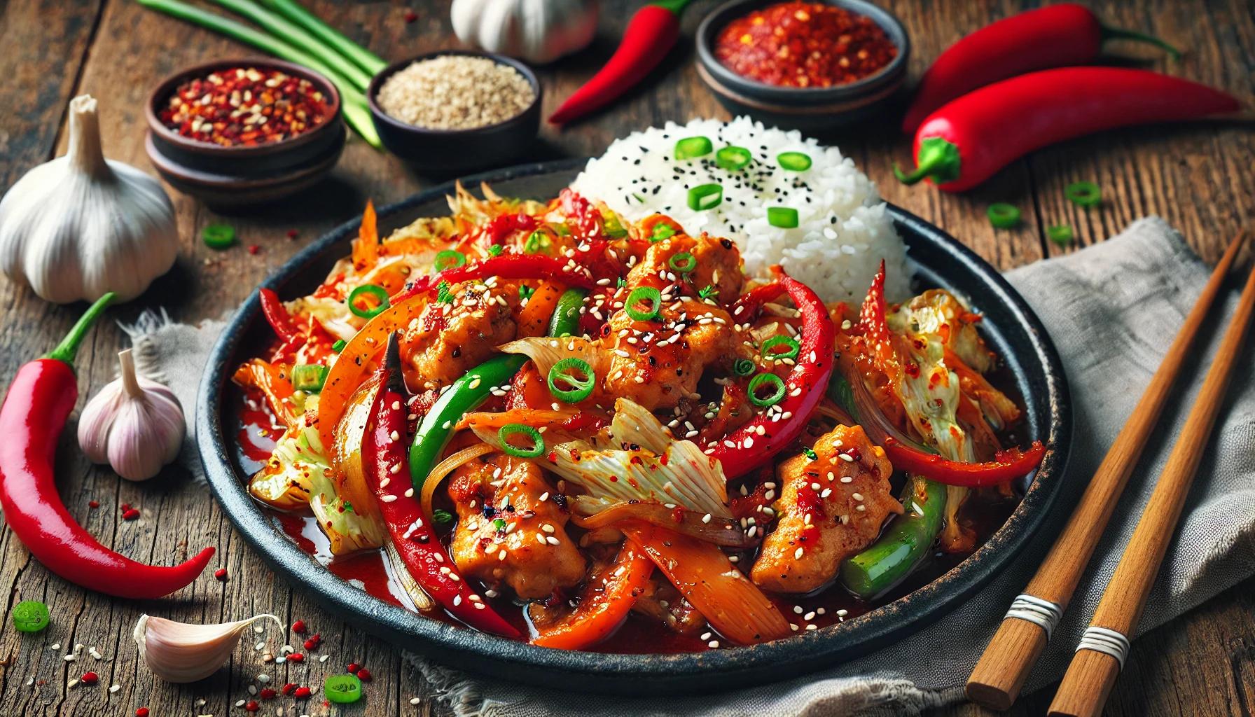 Spicy Korean Chicken Stir-fry (Korea) and Its Nutritional Benefits