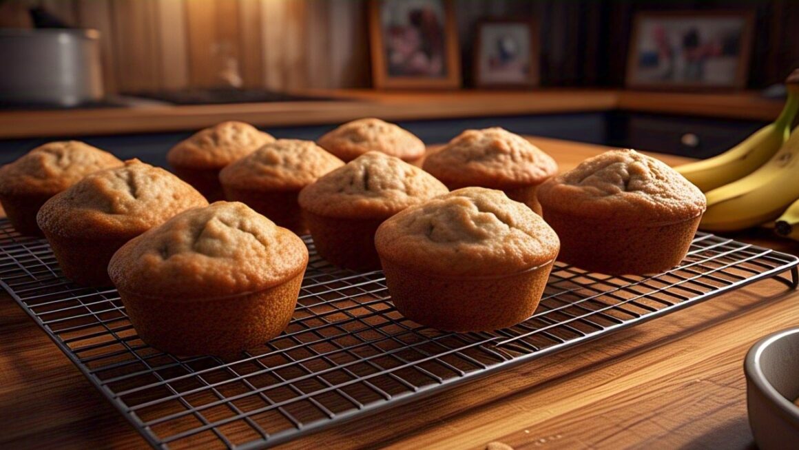 freshly baked banana muffin recipe