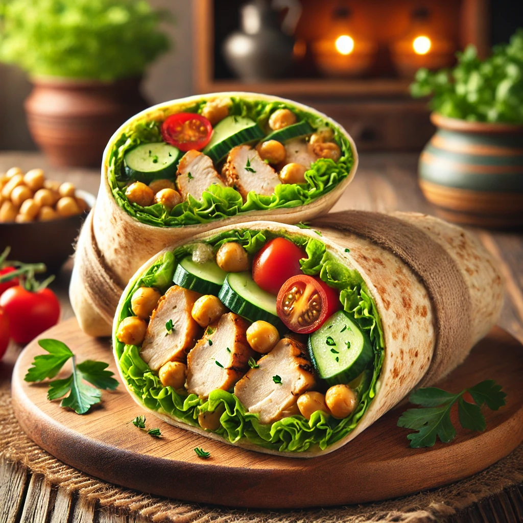 Chickpea Chicken Wrap A Protein-Packed and Flavourful Meal