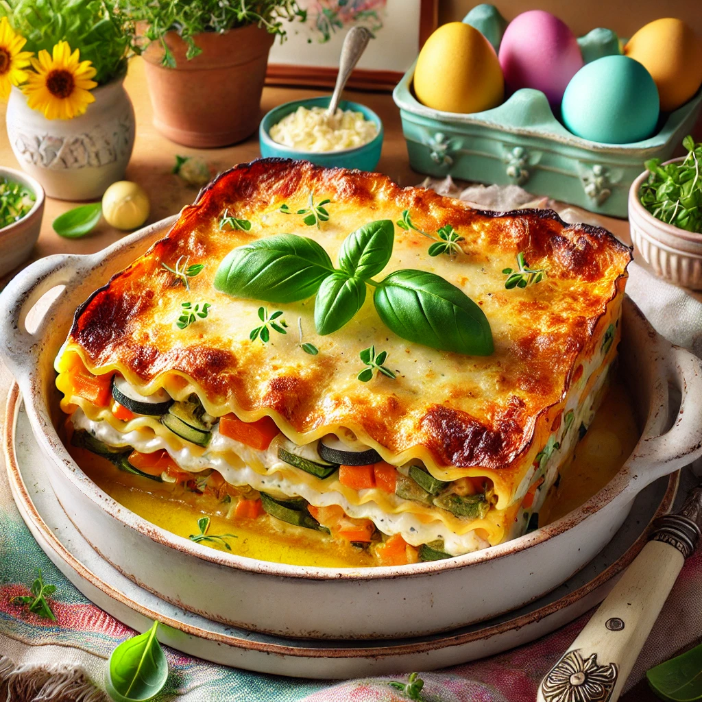 Easter Lasagna (Vegetarian Option): A Festive and Flavourful Dish