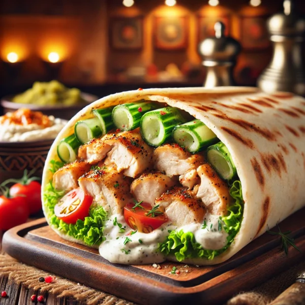 Shawarma Chicken Wrap: A Flavour-Packed Mediterranean Delight