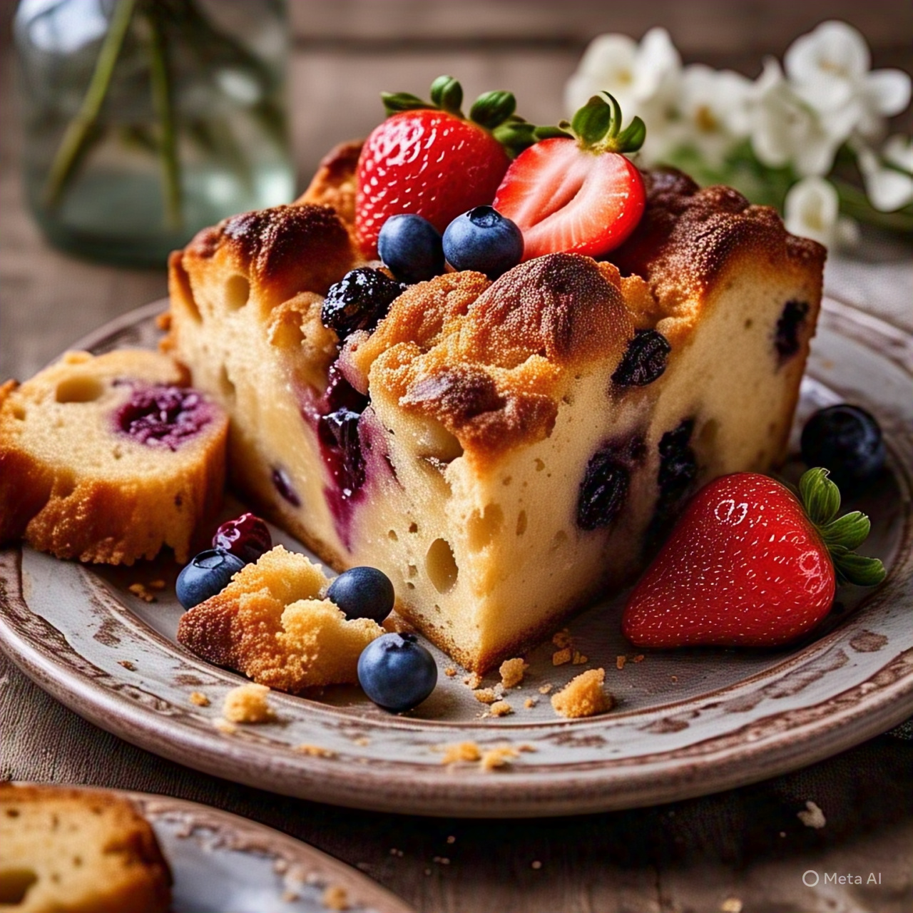 🍞 Fruit Bread Pudding – A Delicious Twist on Classic Comfort