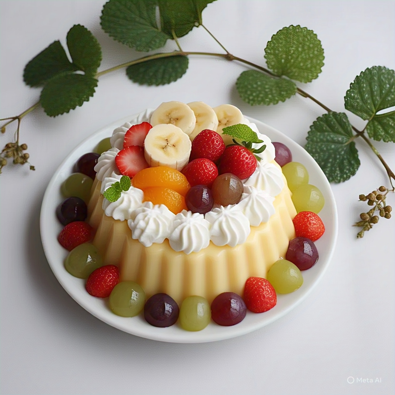 🍓 Fruit Cream Pudding – A No-Bake Delight for Every Season