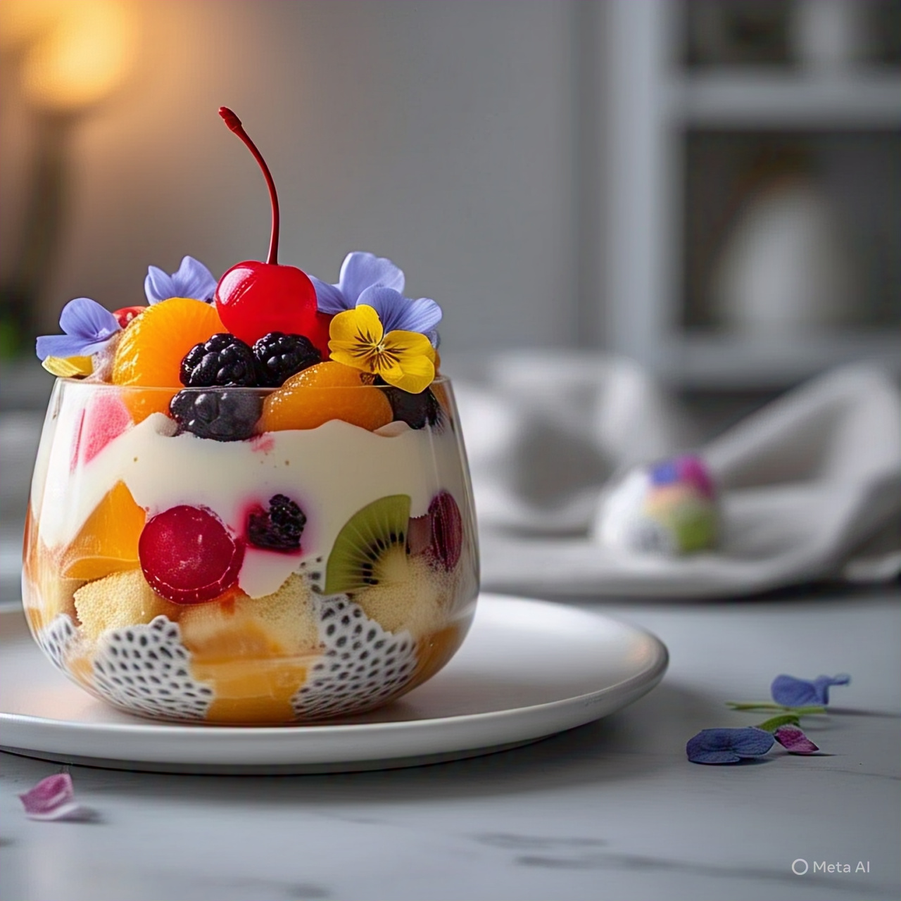 🍓 Fruit Trifle Pudding – A Layered Dessert of Joy and Freshness