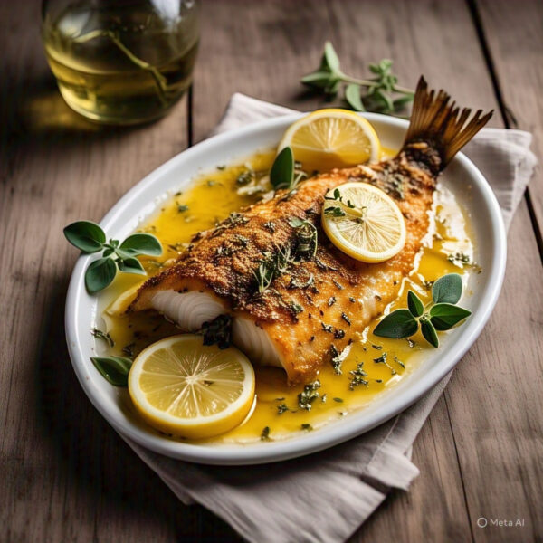 Greek Baked Fish with Lemon and Oregano – Healthy Mediterranean Recipe