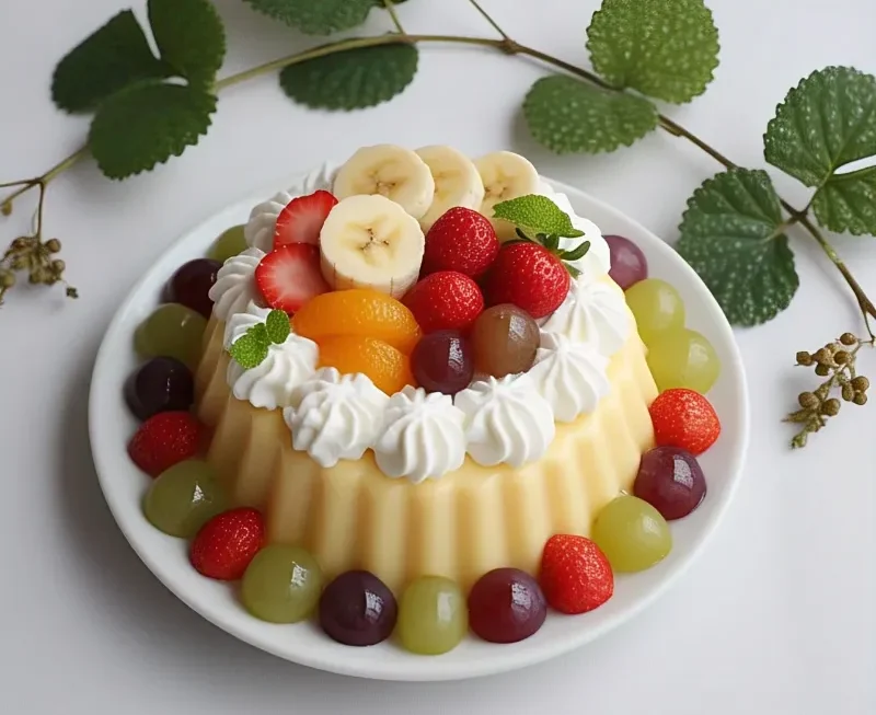 🍓 Fruit Cream Pudding – A No-Bake Delight for Every Season