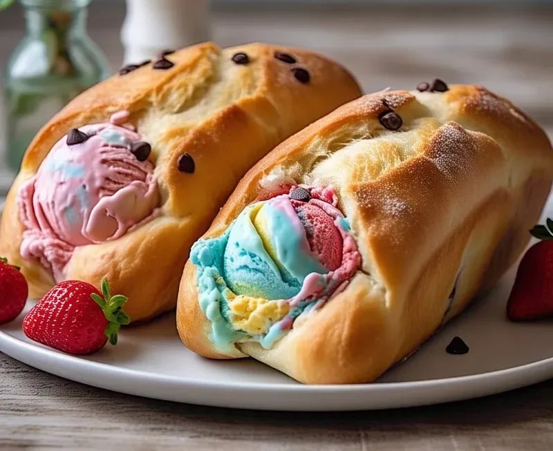 Ice Cream Bread Pockets – Easy 3-Ingredient Dessert Recipe You’ll Love!